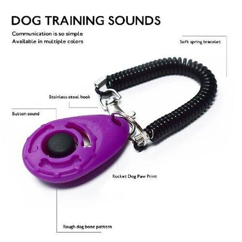 Dog Training Clicker Pet Cat Plastic New Dogs Click Trainer