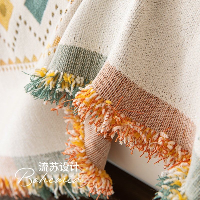 波西米亚风雪尼尔沙发盖布四季通用皮沙发罩防猫抓沙发巾坐垫子,居家布艺,沙发垫,淘宝优惠券,粉丝福利购,淘宝优惠卷