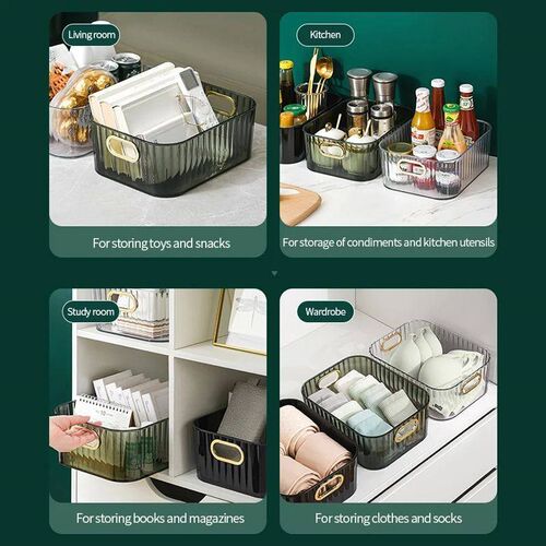 Rectangular Desktop Cosmetic Storage Drawer Stackable Storag