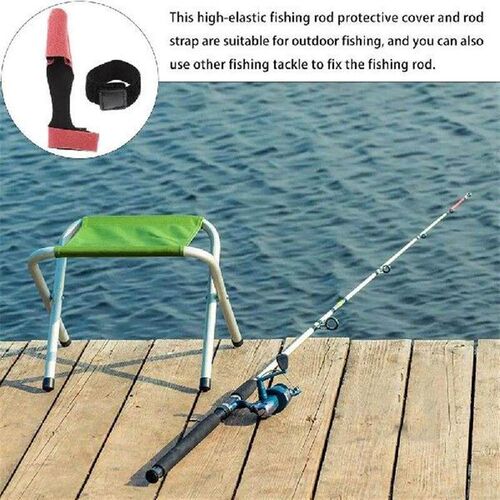4 Sets Fishing Rod Protector Tools Hooks Mercerized Cloth