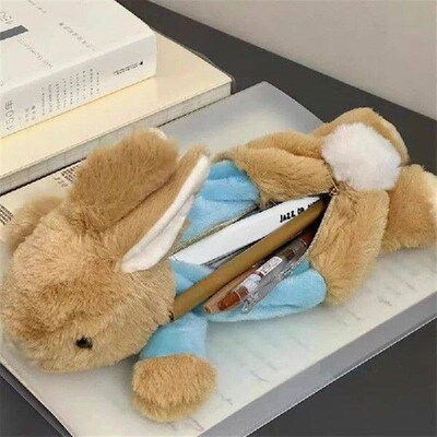 Cute Plush Rabbit Pencil Case Student Stationery School