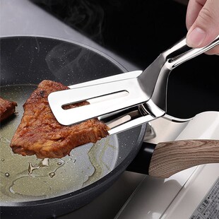Stainless Steel Steak Clip Pancake Barbecue Spatula Clip BBQ