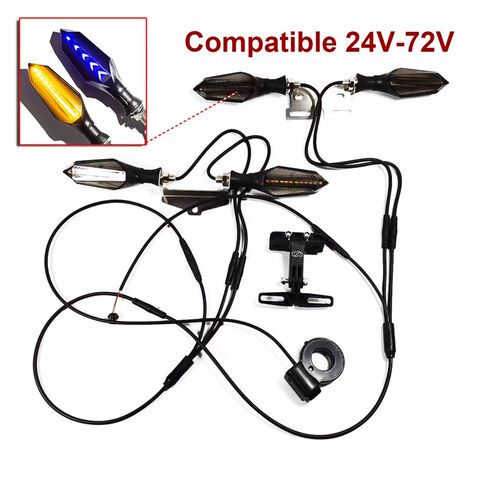 Ebike Electric Bicycle Turn Lights Set Switch 36V 48V 52V 72