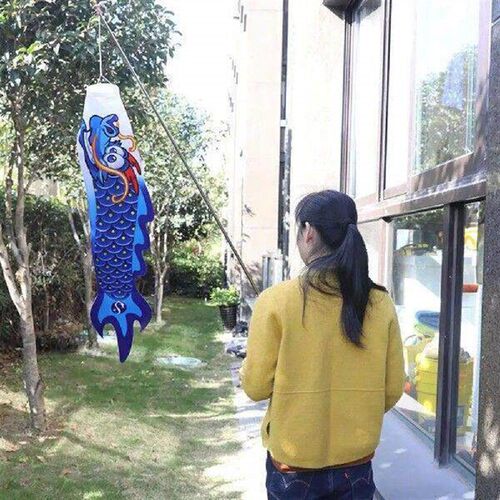 Windsock Foldable Chines Dragon Pattern Hanging Windsock