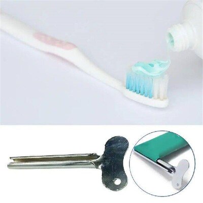 Stainless Steel Toothpaste Squeezer Metal Toothpaste Holder
