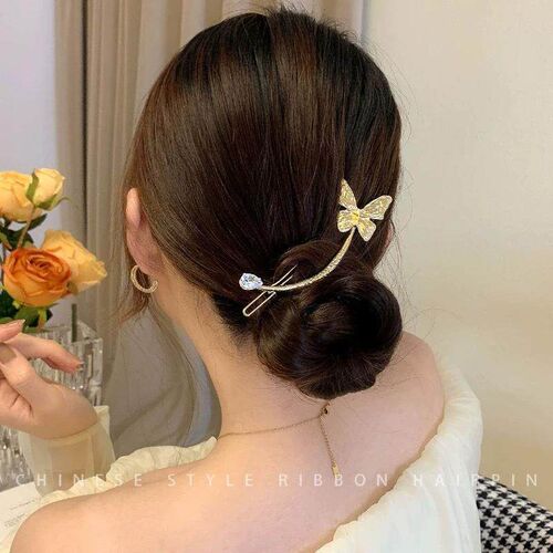 Elegant Pearls Hair Pins for Women Girls Hair Clips Shiny