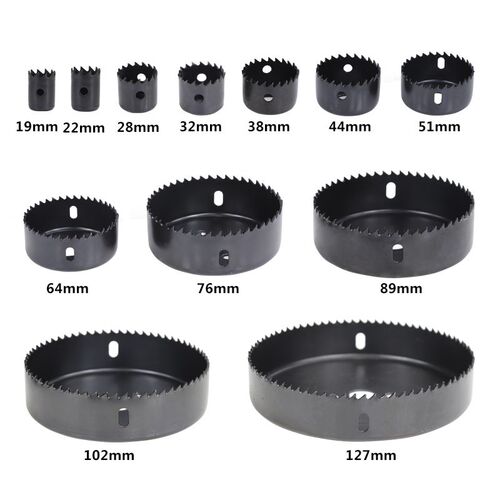 XCAN Wood Drill Bit Set 8/11/16pcs Hole Saw Drill Cutter Car