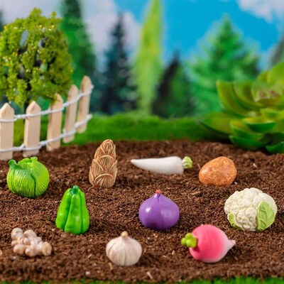 Figurines Miniatures Imitation Vegetable Micro Landscape Orn