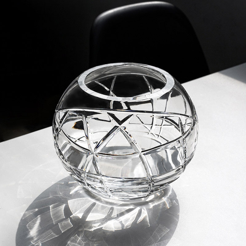 捷克BOHEMI欧式水晶玻璃球形小花瓶摆件 结婚乔迁礼品,家居饰品,花瓶,淘宝优惠券,粉丝福利购,淘宝优惠卷