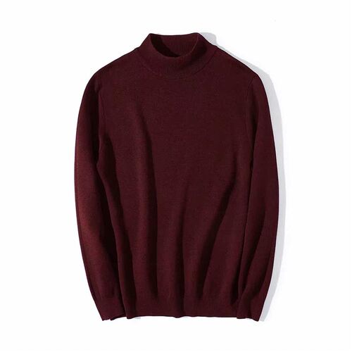 Momaike Mens Plus Size Mens Sweater Half Turtleneck Pullov