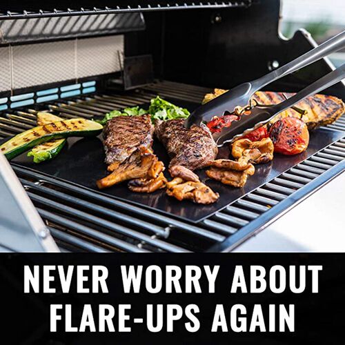 5pcs Reusable BBQ Grill Mat Barbecue Outdoor Baking Non-stic