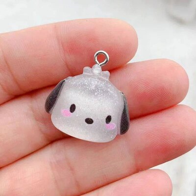 10pcs/pack Funny Cute Rabbit Dog Cat Resin Charms Pendant fo