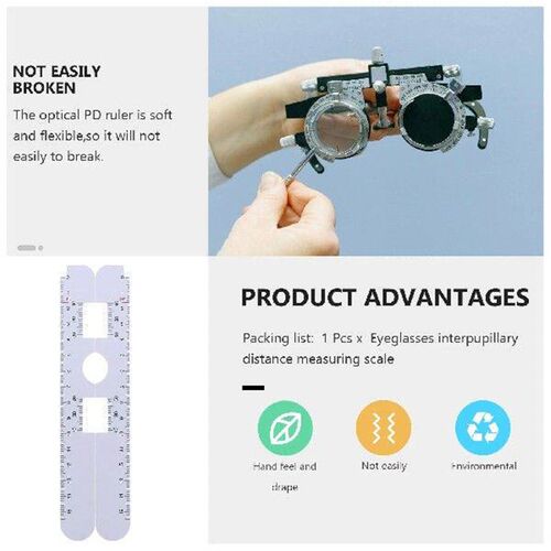 5pcs Plastic Optical PD Ruler Pupil Distance Meter Eye