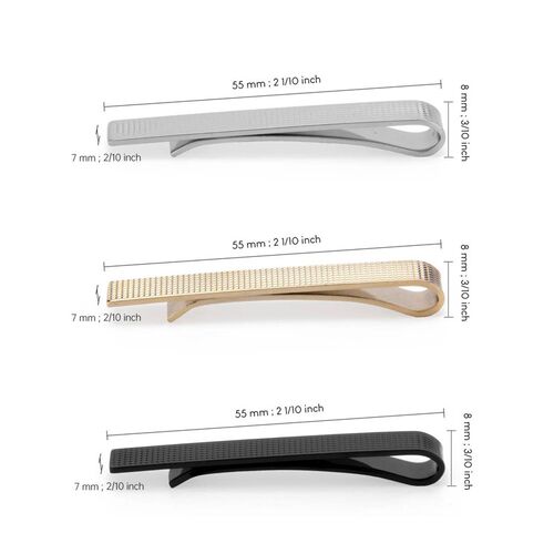 Simple Tie Clip Set Pin 5.5cm Wed Mens Tie Clip Minimalist