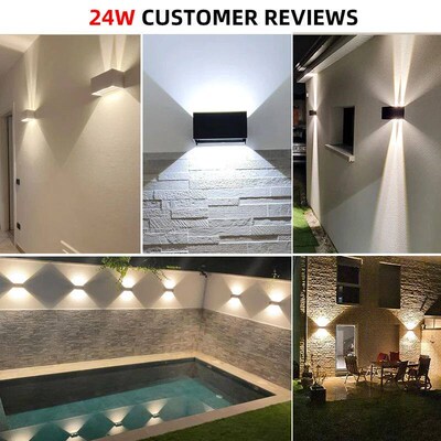 Aluminum Led Outdoor Wall Light Waterproof Porch Garden Ligh