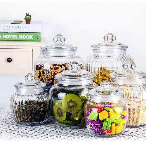 supplies glass storage jar food moisture-proof jar