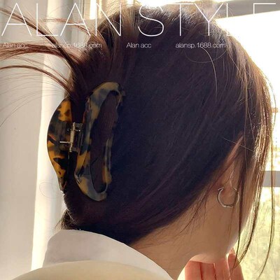 ALAN Light Luxury French Style tic Acid Curved Hair Grab Dis