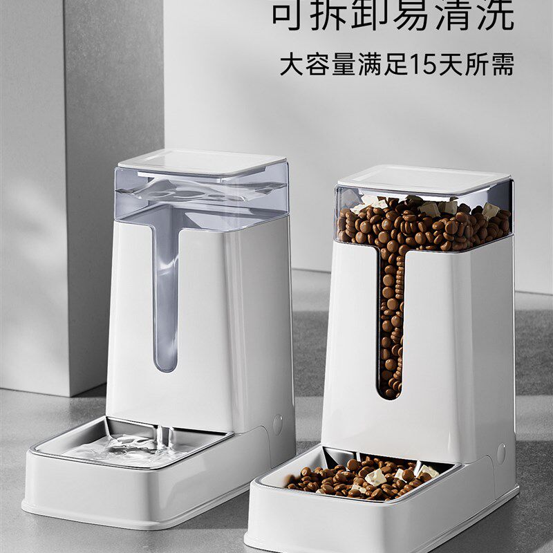 猫咪饮水器流动不插电自动喂食器宠物饮水器不锈钢狗狗喝水器猫碗