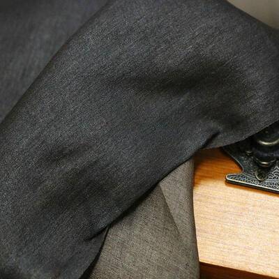 蚕丝云纱面CFC料传统工艺香顺德本土拷莨绸真丝布料复古柞柞丝老