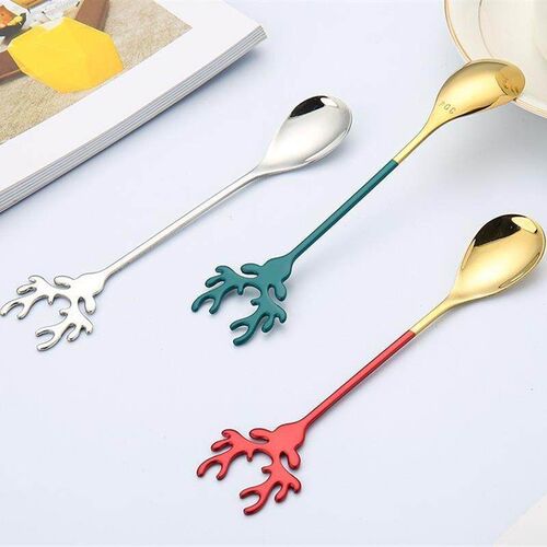 304 Stainless Steel Elk Coffee Spoon Ice Cream Dessert Teasp