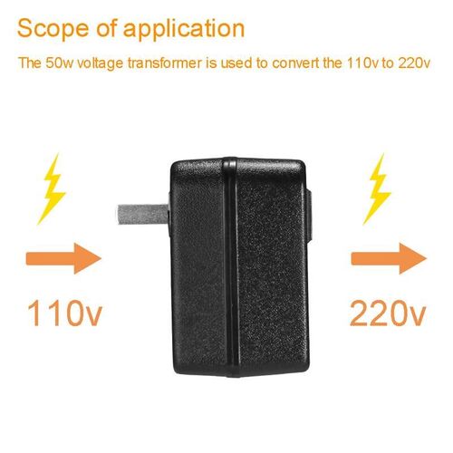 110V To 220V 50W Voltage Converter Transformer Travel Voltag