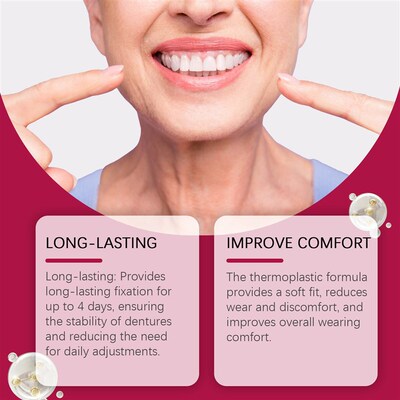 LANISKA Denture Adhesive Thermoplastic denture adhesive secu