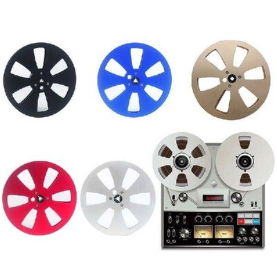 Aluminum Takeup Reel Opening Machine 6 Hole 1/4 7inch Empty