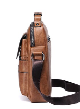 New Arrival Fashion Vintage Business PU Leather Men Messeng