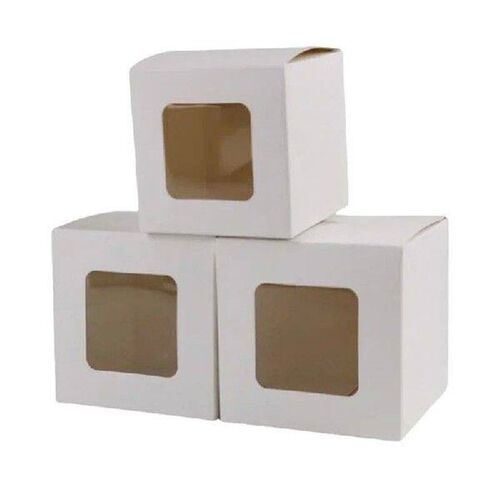 10pcs Multi Size Kraft Paper Box With Window Handmade Soap