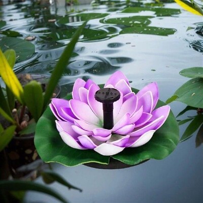 Lotus Solar Water Fountain Brushless Pump Solar Powered