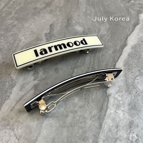 French Retro Letter Hairpin Elegant Simple Side Clip Top Cli