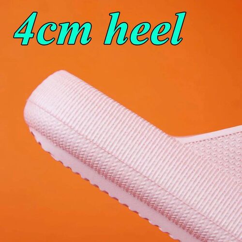 Thick Platform Cloud Slippers Women Fashion Buckle Soft
