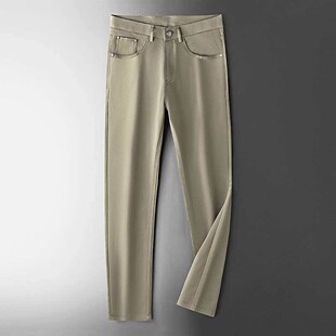 23 Spring and Summer New Thin Simple Khaki Casual Pants Men