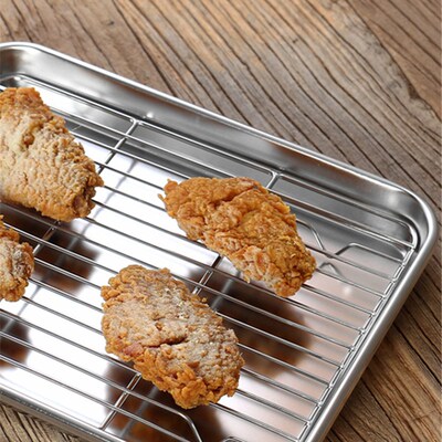 304 stainless steel Baking Tray plate bbq tray with Removabl