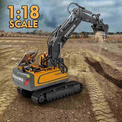 Children 2.4G Remote Control Excavator RC Model Car Toys Dum