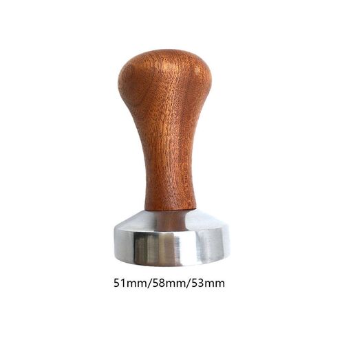 Coffee Tamper Powder Hammer Pressing Wooden Handle Coffee Di
