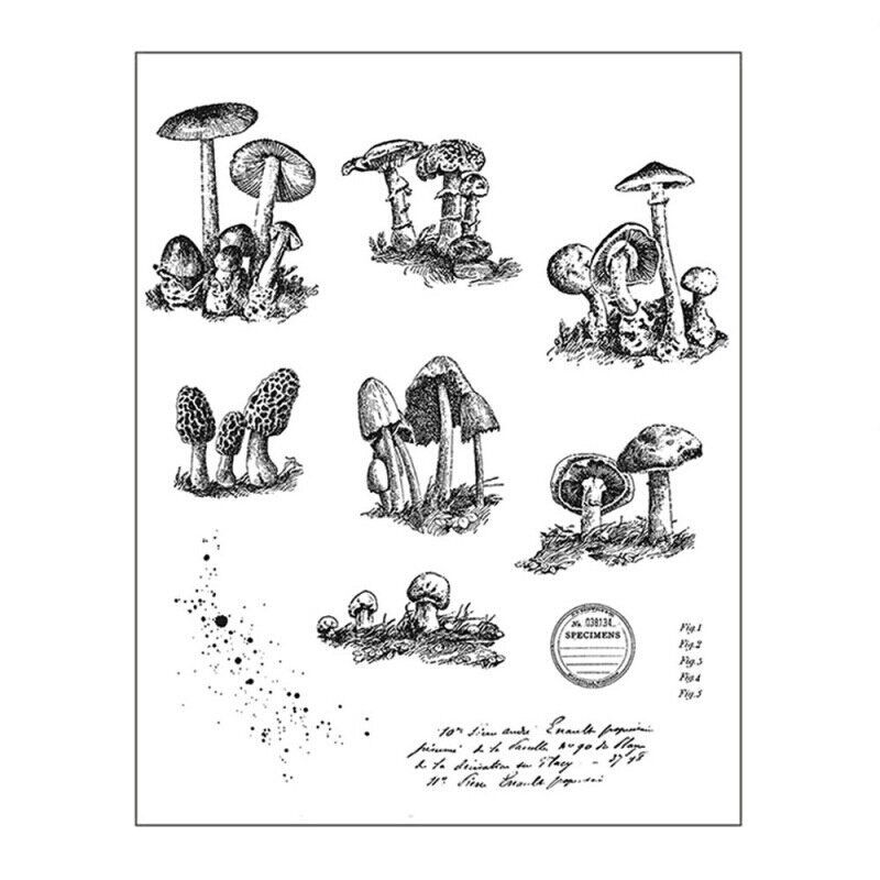 2022 New Poisonous Mushrooms Clear Silicone Stamp for DIY跨