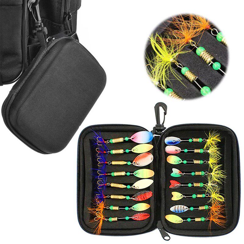 16pcs/20pcs Set Fishing Spoons Lures Metal Baits Set forCast