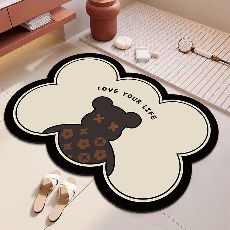 硅藻泥卫生间地垫厕所吸水速干浴室进门口门垫卡通入户洗手地毯,居家布艺,家用脚垫,淘宝优惠券,粉丝福利购,淘宝优惠卷