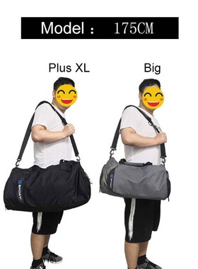 IX Plus XL Large Gym Bag Fitness Bags Wet Dry Training Tas
