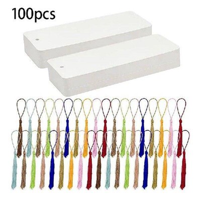 Set Of 100 Bookmarks Crafting Material Pack Handmade Paper