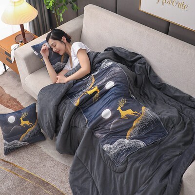 Car pillow lumbar cushion and air-conditioning quilt for nap