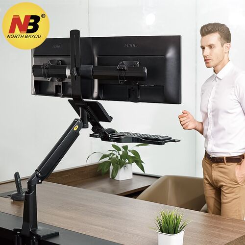 NB FC24-2A Gas Spring 19-24 inch Dual Screen Desktop Monitor