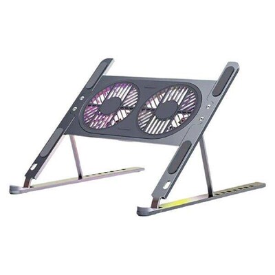 Laptop Stand with Twin Turbo Cooling Fans Lightweight for