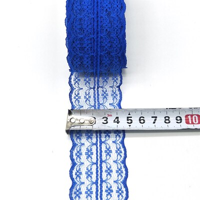 New 10 Yards White Lace Ribbon 45MM Width Lace Trim Fabric D