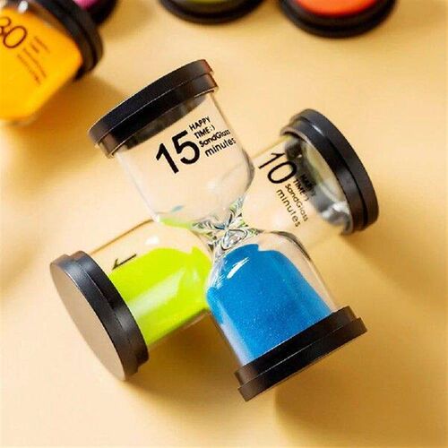 6 Pcs/Set 1/3/5/10/15/30min Sand C Sandglass Hourglass