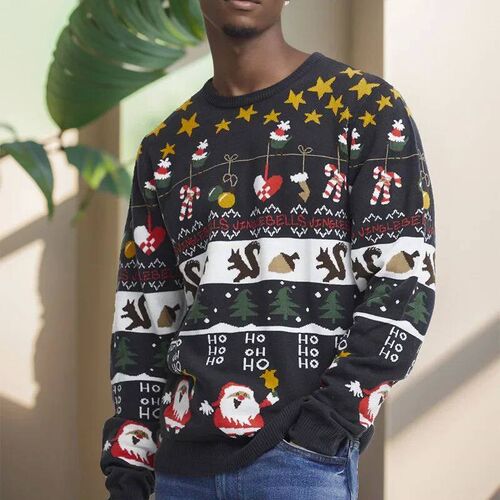 New Mens Knitted Sweater for Autumn Winter Christmas Casual