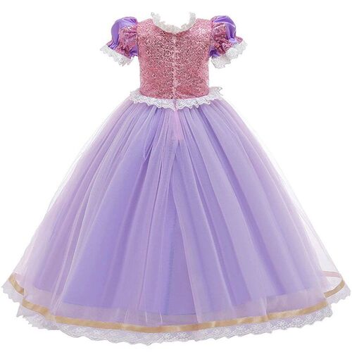 Tangled Rapunzel Princess Dresses Girls Cosplay Isabella