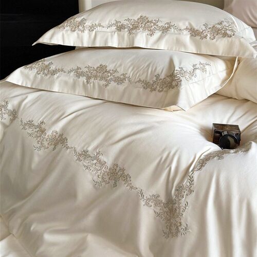 Light Luxury High-end Princess Style Flower Embroidery Long