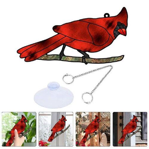 Delicate Bird Hanging Ornament Acrylic Bird Window Hanging